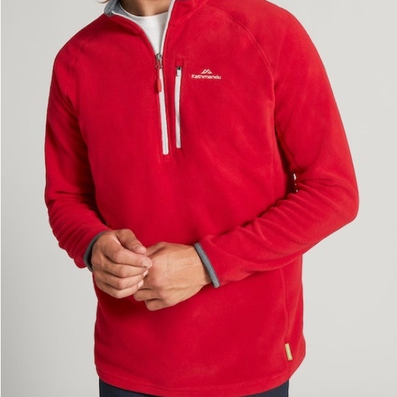 Kathmandu Fleece - Red & Grey - XS - Picture 3 of 5
